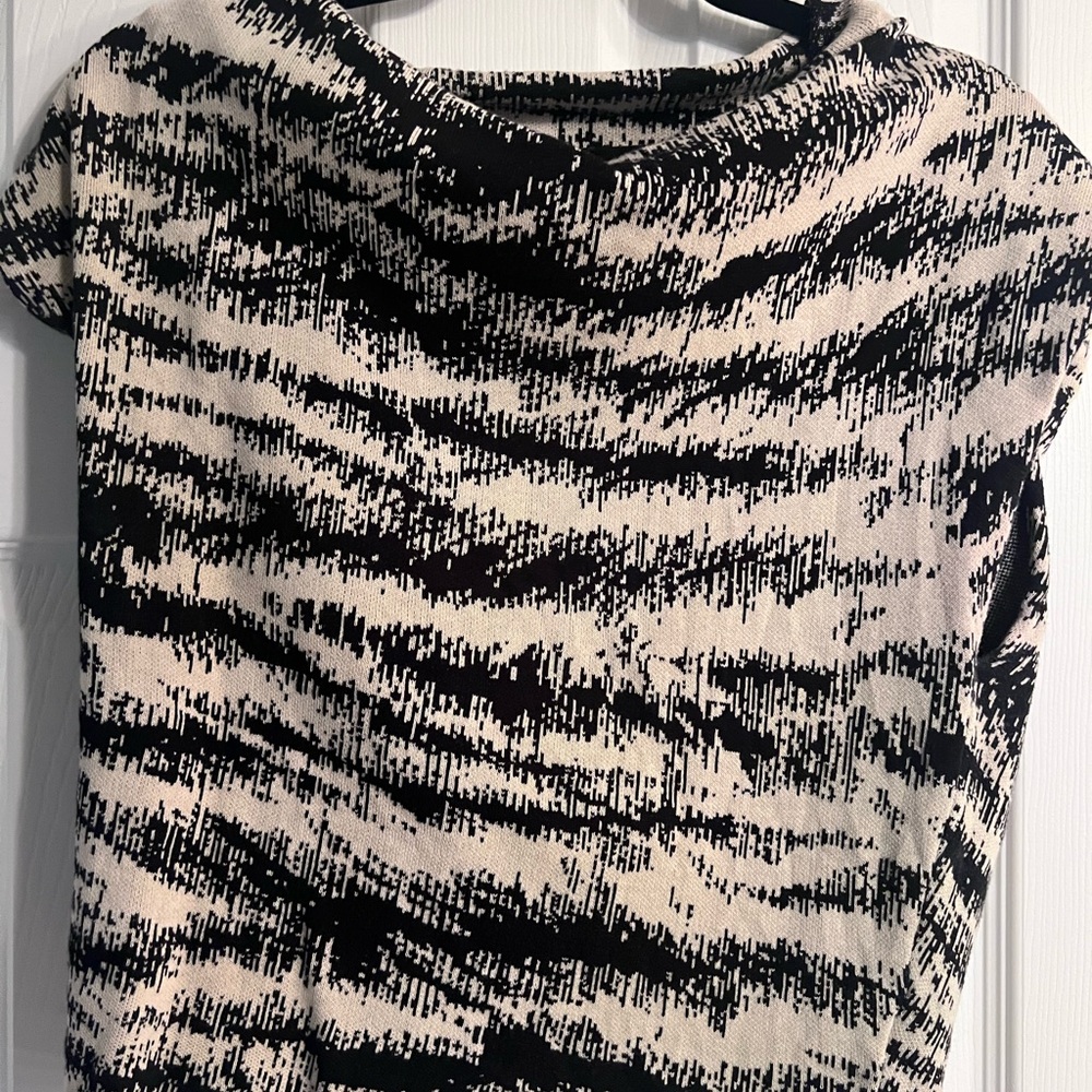 Stripped black and beige sweater